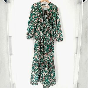 DJDAMA Maxi Floral Sleeve Dress Size Large